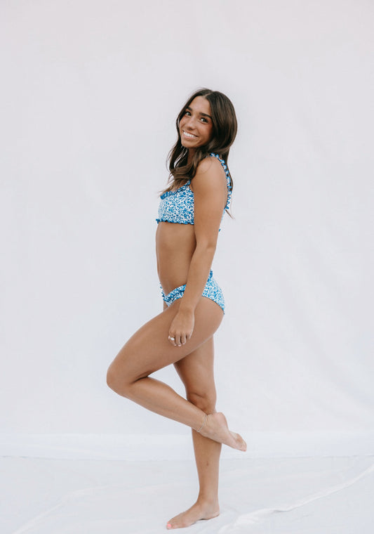 scottie- scoop neck ruffle top