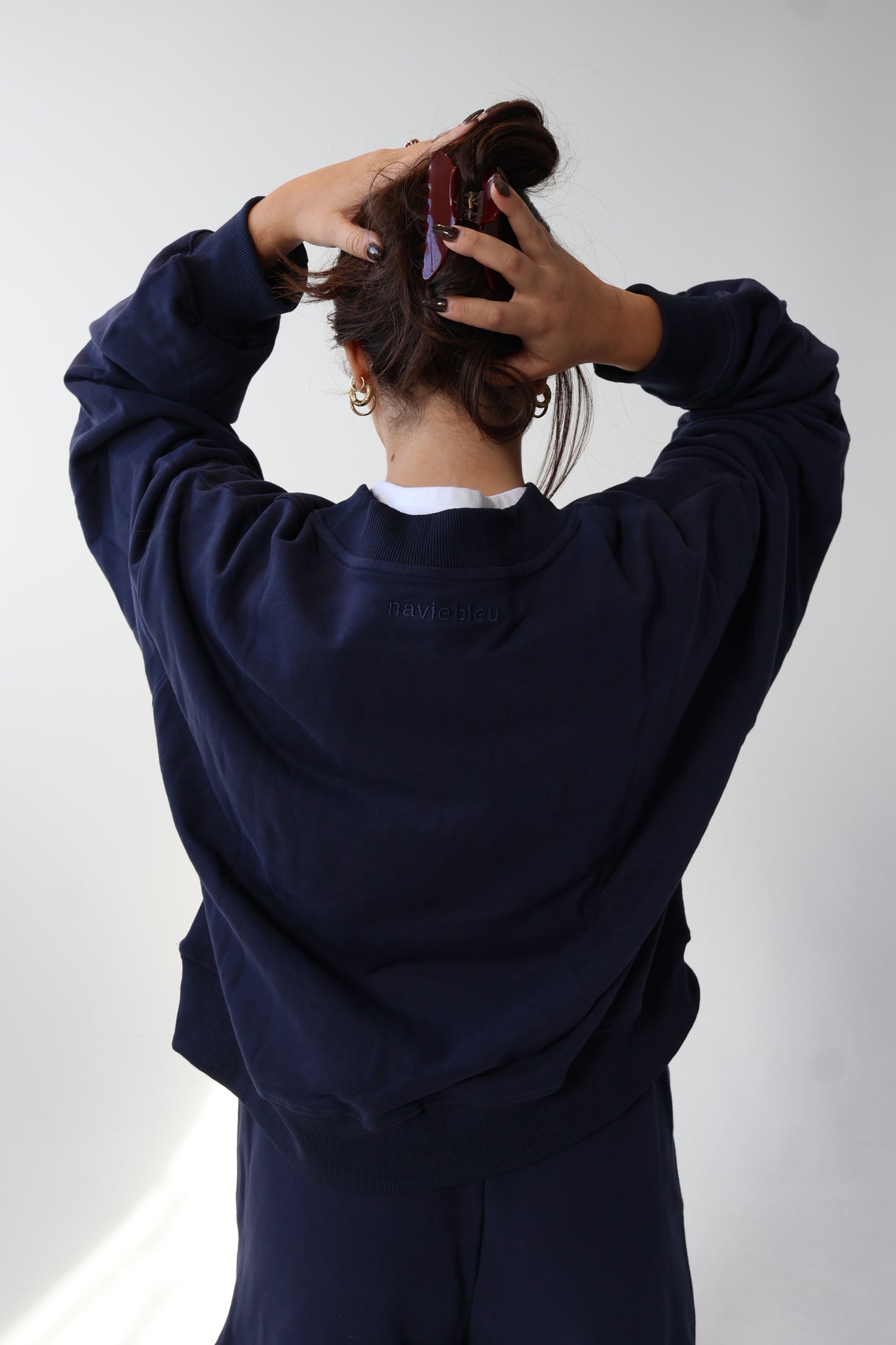 Navy Blue Mockneck
